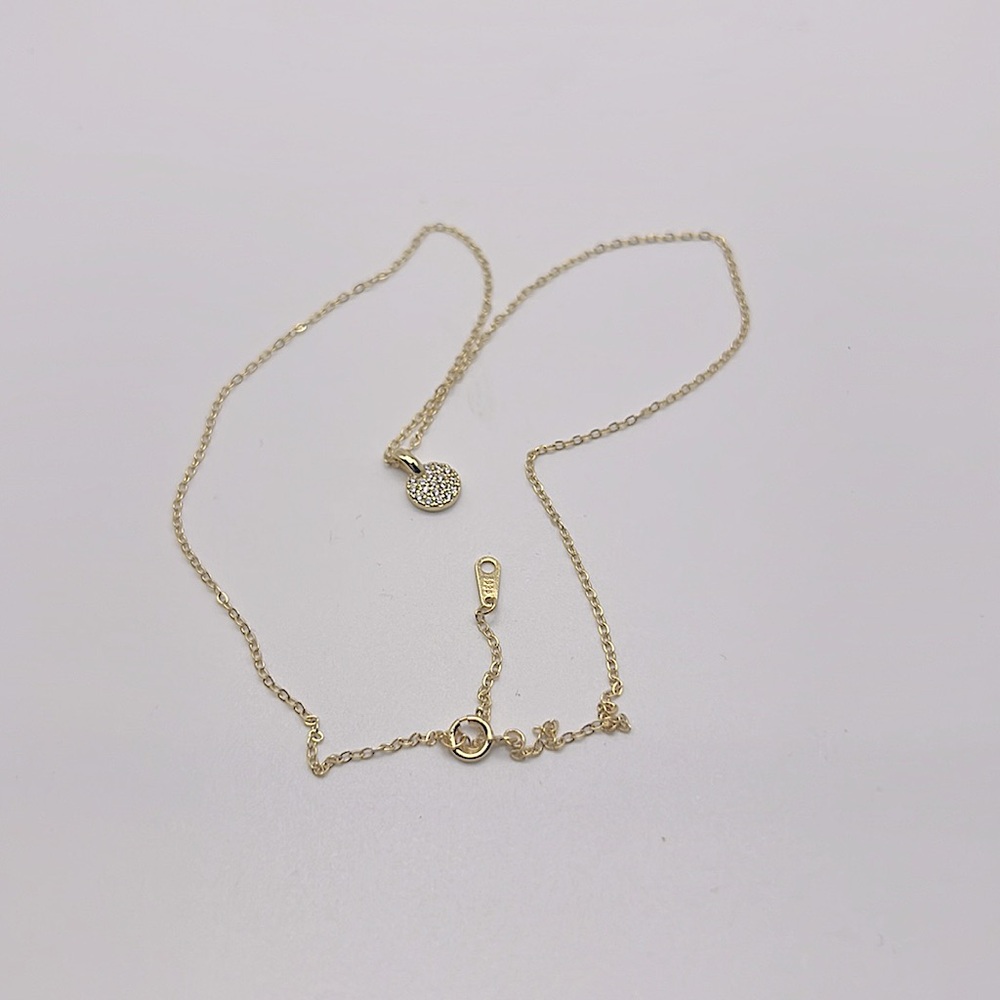 Necklace‎ with round brilliant diamond (zirconium oxide) - Picture 6 of 7